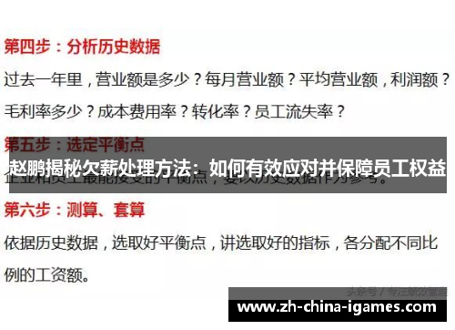 赵鹏揭秘欠薪处理方法:如何有效应对并保障员工权益 赵鹏揭秘欠薪处理方法:如何有效应对并保障员工权益