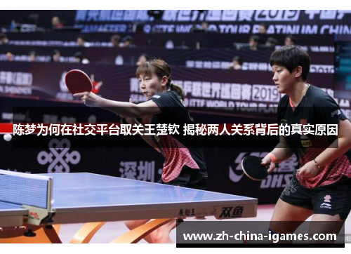 陈梦为何在社交平台取关王楚钦 揭秘两人关系背后的真实原因 陈梦为何在社交平台取关王楚钦 揭秘两人关系背后的真实原因